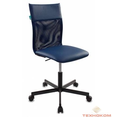 Кресло Бюрократ CH-1399/BLUE спинка сетка синий сиденье синий искусственная кожа крестовина металл {441872}
