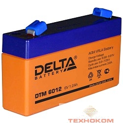 Delta DTM 6012 (1.2 А\ч, 6В) свинцово- кислотный аккумулятор