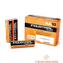 DURACELL INDUSTRIAL (PROCELL) LR6 AA (10 шт. в уп-ке) !!НЕ В БЛИСТЕРЕ!! BOX
