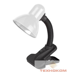 ЭРА C0041423 Настольный светильник N-102-E27-40W-W белый {на прищепке}