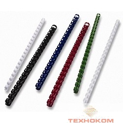 Office Kit  Пластиковые пружины BP2020 10 мм черные 100 шт.