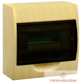 IEK MKP12-N-08-40-20-S Бокс ЩРН-П-8 модулей навесн.пластик (Сосна) IP41