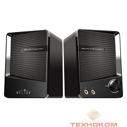 Колонки Oklick OK-126 2.0 черный 6Вт портативные