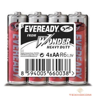Energizer EVEREADY HD AA (R6) SHP4 (4 шт. в уп-ке)