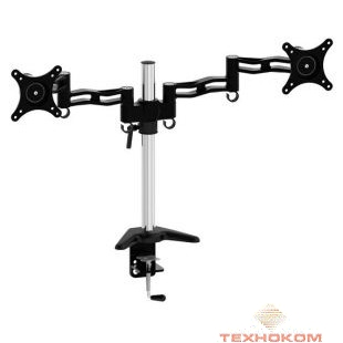 Cactus CS-VM-D08-AL серебристый  Кронштейн для мониторов 13"-27" макс.8кг настольный поворот и наклон