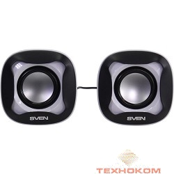 AC SVEN 170, чёрный-белый (5 Вт, питание USB)