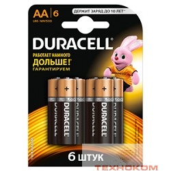 DURACELL LR6-6BL BASIC (6/60/16800) ( в уп-ке 6 шт.)