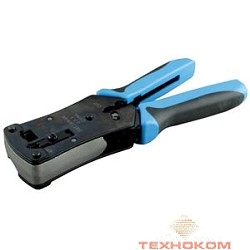 Hyperline HT-N468B Инструмент обжимной для RJ-45, RJ-12, профессиональный