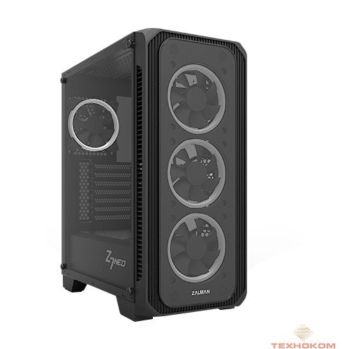 MidiTower Zalman Z7 NEO  Black без БП { боковое окно, ATX}