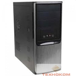 MidiTower QoRi-3335 A11 (черно-серебр.)  (600W/12cm)