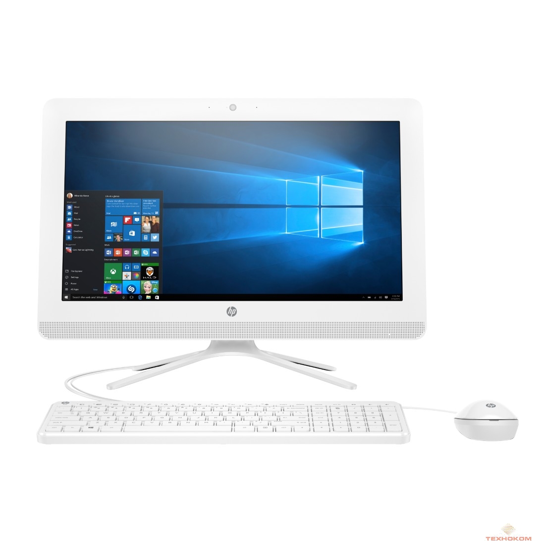 HP 20-c420ur [6PB26EA] White 19.5" {Cel J4005/4Gb/500Gb/W10/k+m}