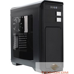 Miditower Aerocool "Aero-800 Black+CR " Window , ATX, контроллер вентиляторов, 2х USB 3.0, без б/п [EN55675]