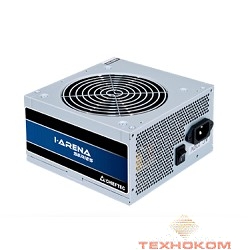 Chieftec 400W OEM (GPB-400S) {ATX 2.3, 80 PLUS, 80% эфф, Active PFC, 120mm fan}, Silver
