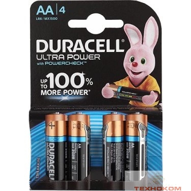 DURACELL LR6-4BL Ultra Power (4 шт. в уп-ке)