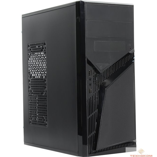 PowerCool S1007BK U3 450W {Тип: Midi-Tower, цвет: черный, форм-фактор: ATX, mATX, блок питания: 450 Вт, вентилятор: 120 мм, размеры: 175 x 407 x 362 мм, дополнительно: USB3.0 x2, наушники, микрофон}
