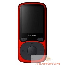 363328 Плеер Flash Digma B3 8Gb красный/1.8"/FM/microSD