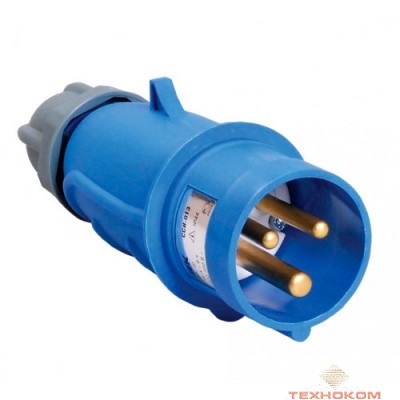 Iek PSN01-016-3 Вилка переносная ССИ-013 16А-6ч/200-250В 2Р + РЕ IP44 MAGNUM ИЭК