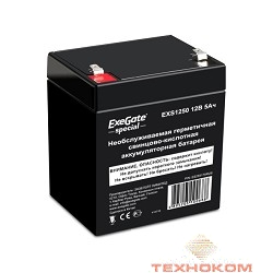 Exegate ES255175RUS Аккумуляторная батарея  Exegate Special EXS1250, 12В 5Ач, клеммы F2