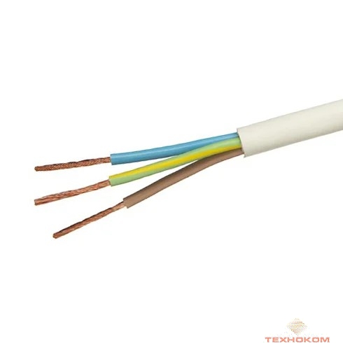 ККЗ Провод ПВС 3x1,5 белый, ГОСТ (бухта 150 м)