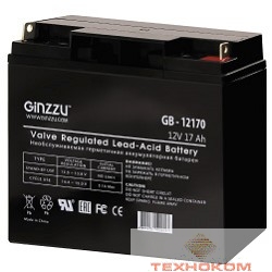 Ginzzu Батарея GB-12170 свинцово-кислотный, необслуживаемый, технология AGM, 12В / 17Ач
