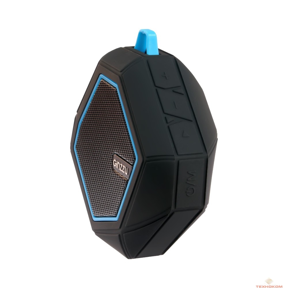 Ginzzu GM-871В (6Вт, 150Гц-18КГц, 600мАч, Handsfree, AUX, TF-card, FM-радио, waterproof-IPX4)