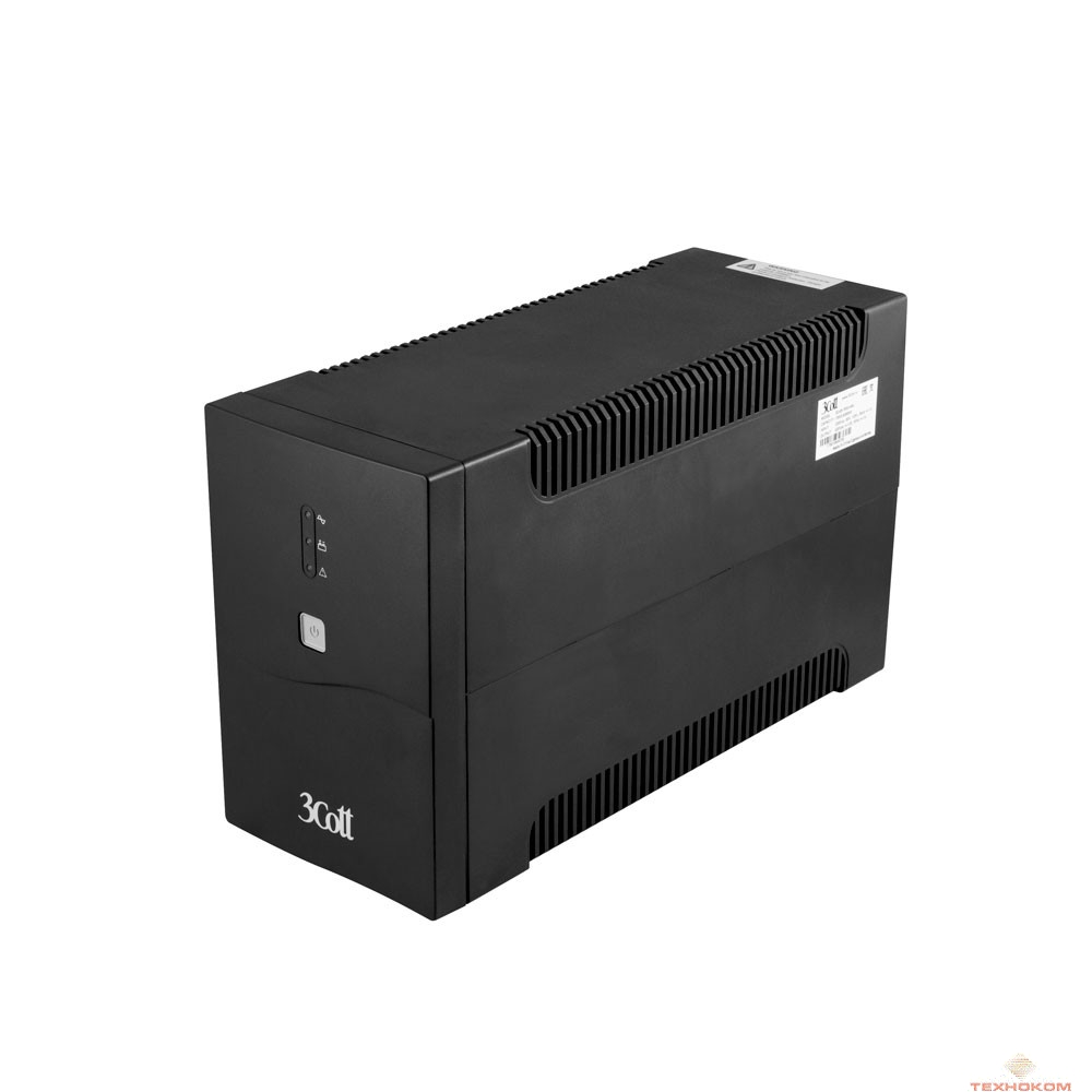 3Cott ИБП Office Line 3Cott-1500-OFC 1500VA/900W AVR,RJ11,RJ45 (8 IEC) {0502204}
