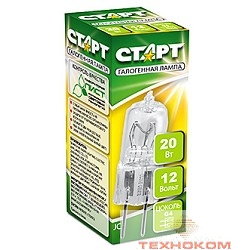 СТАРТ JC 12V 20W G4 {G4 20W ПРОЗРАЧН ТЕПЛ}
