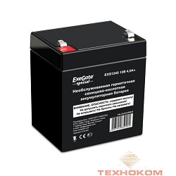 Exegate ES252439RUS Аккумуляторная батарея  Exegate Special EXS1245, 12В 4.5Ач, клеммы F2