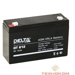 Delta DT 612 (12А\ч, 6В) свинцово- кислотный аккумулятор