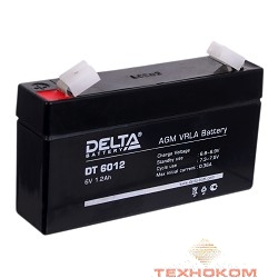 Delta DT 6012 (1,2 А\ч, 6В) свинцово- кислотный аккумулятор