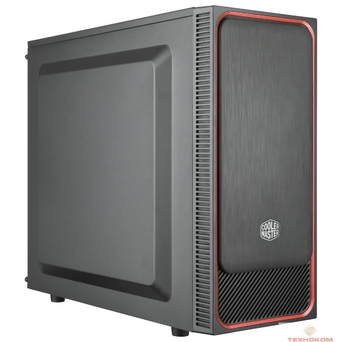 Cooler Master MasterBox E500L[MCB-E500L-KA5N-S01] 2xUSB3.0, 1x120Fan, w/o PSU, Black w/Red line, ATX