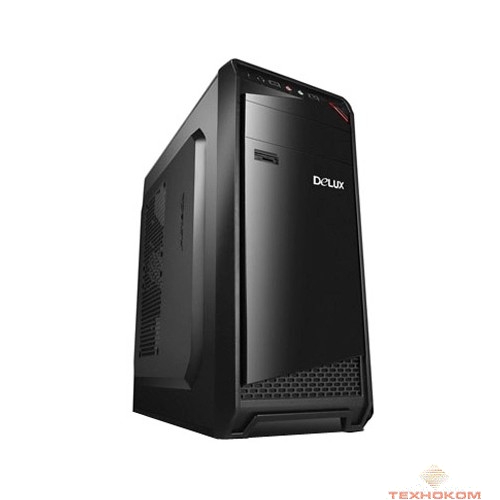 MidiTower DELUX DW605,БЕЗ БП (черный) ATX 2.03, Tac 2.0 USB3.0