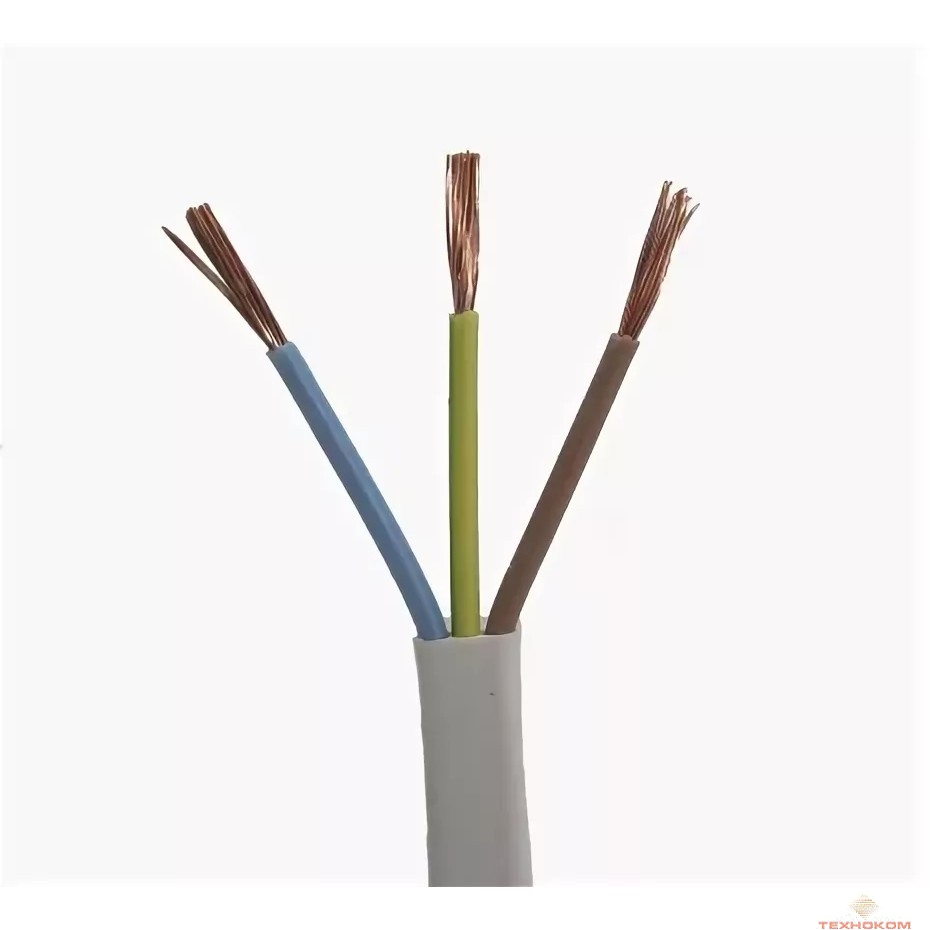 ККЗ Провод ШВВП 3х0,75 белый, ГОСТ (бухта 200 м)