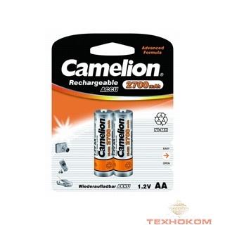 Camelion  AA-2700mAh Ni-Mh BL-2 (NH-AA2700BP2, аккумулятор,1.2В)