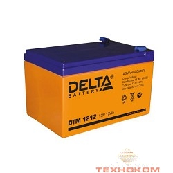Delta DTM 1212  (12 А\ч, 12В) свинцово- кислотный аккумулятор