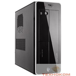 MiniTower DELUX ML-113 400W (черно-серебряный)