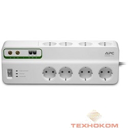 APC PMF83VT-RS сетевой фильтр 3м, белый