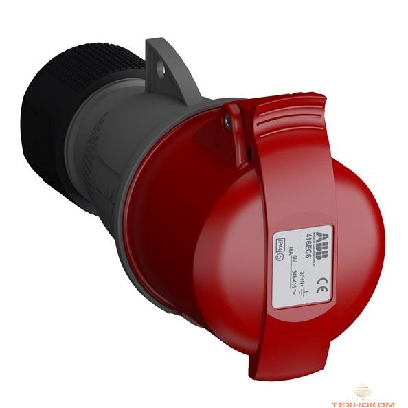 ABB 2CMA102023R1000 Розетка кабельная Easy&Safe 416EC6,16А,3P+N+E,IP44,6ч