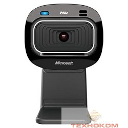 Microsoft LifeCam HD-3000, USB 2.0, 1280*720, автофокус, Mic, Black T3H-00013  RTL