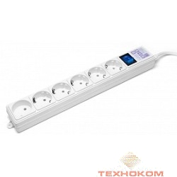 PowerCube Фильтр-удлинитель (SPG(5+1)-16B-3M) 6 розеток, 3м,16А/3,5кВт, белый