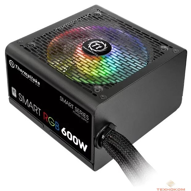 Блок питания Thermaltake Smart  RGB  [PS-SPR-0600NHSAWE-1]  600W / APFC / 80+