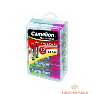 Camelion..LR 6 Plus Alkaline PBH-12 (LR6-PBH12, батарейка,1.5В)