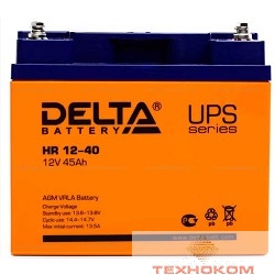 Delta HR 12-40 (40 А\ч, 12В) свинцово- кислотный  аккумулятор