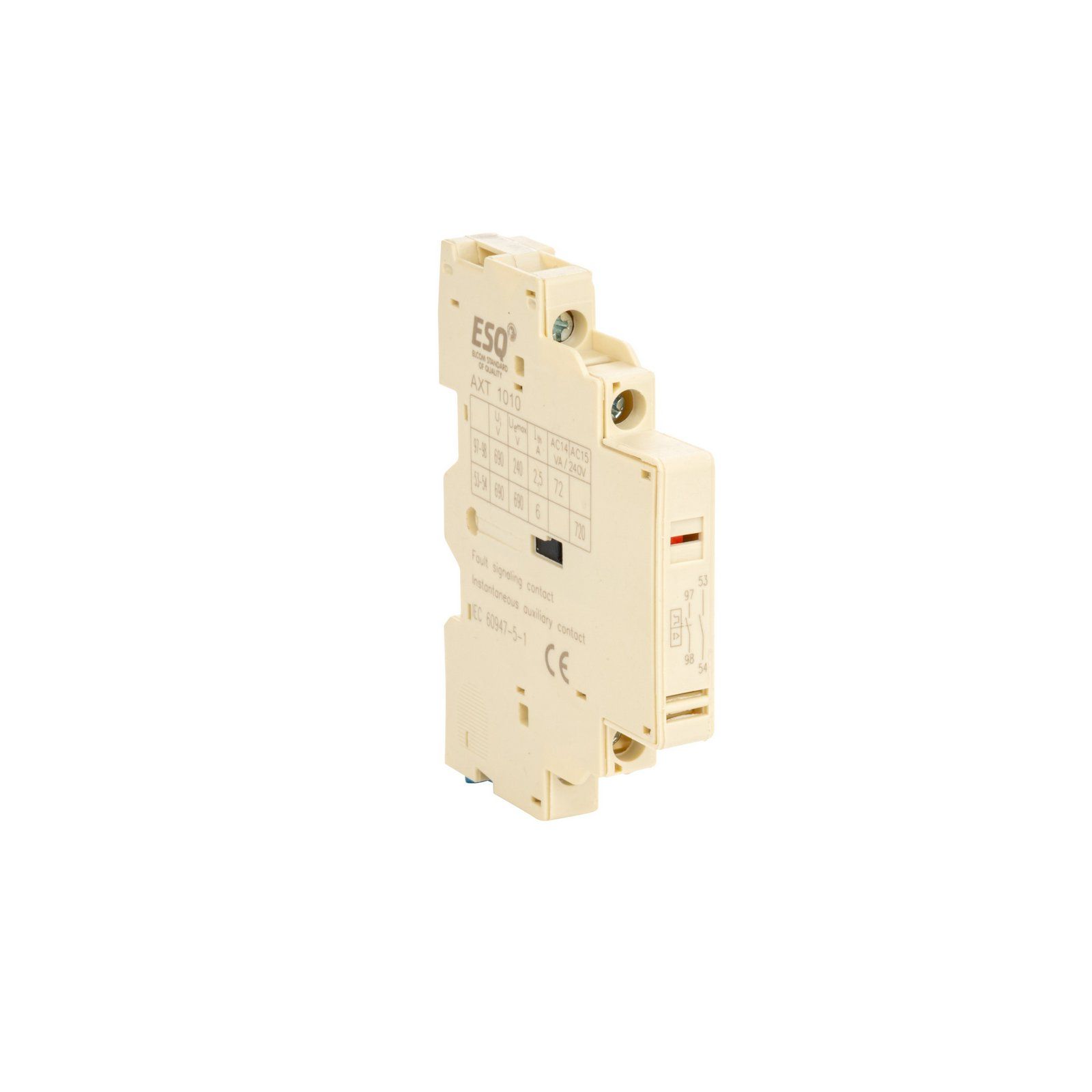 Аварийный и дополнительный контакт MMS32G AXT 1010 1NO(авар.), 1NO(доп.) лев. (ESQ)