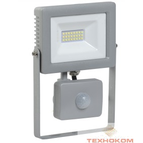 Iek LPDO702-20-K03 Прожектор СДО 07-20Д светодиодный серый с ДД IP44 IEK