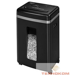 Fellowes Шредер MicroShred 450M FS-40741/01 {DIN P-5, 2х12мм, 9лст.,22лтр., уничт.: скобы, пл.карты, CD}