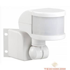 Iek LDD10-018B-1100-001 Датчик движения ДД 018В белый, макс. нагрузка 1100Вт, угол обзора 270град., дальность 12м, IP44, ИЭК