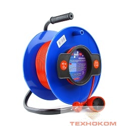 PowerCube Удлинитель на катушке (PC-B1-K-30) 10А/2,2 кВт, 30м, 1 розетка б/з