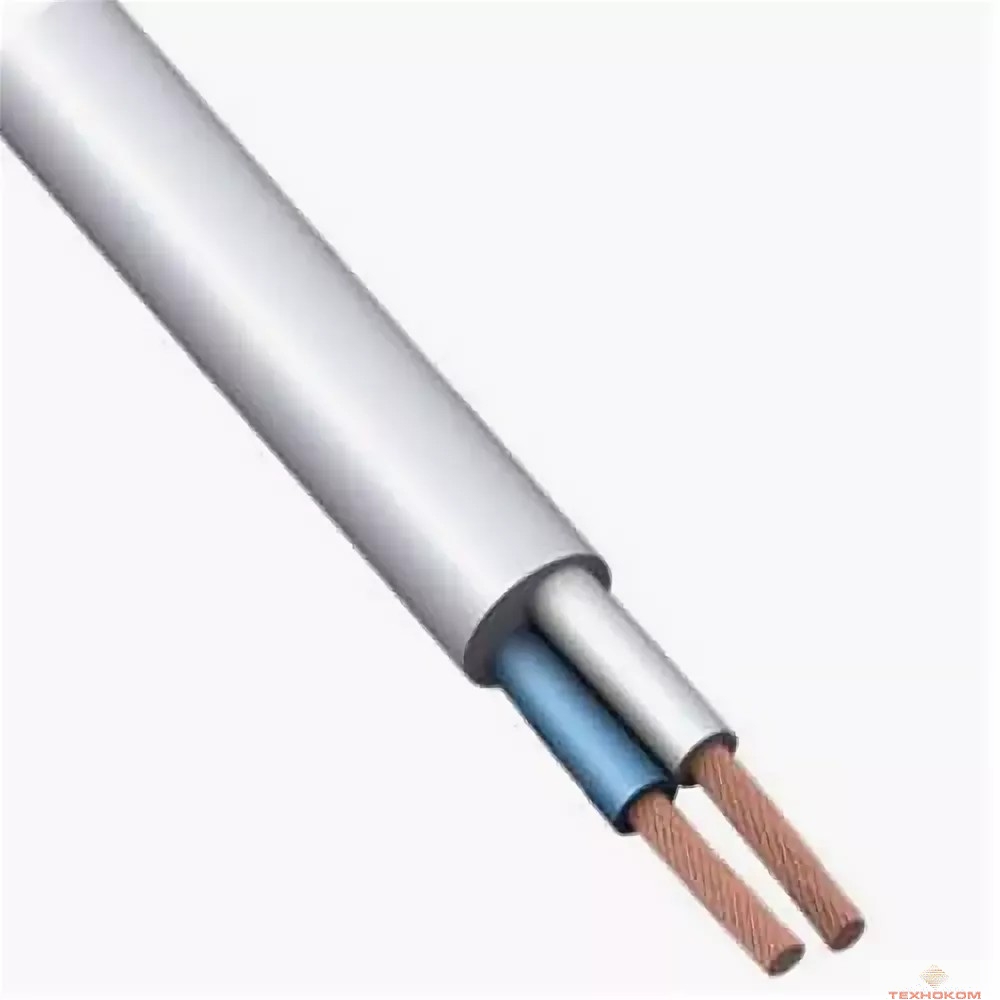 ККЗ Провод ПВС 2x4,0 белый, ГОСТ (бухта 100 м)