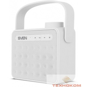 SVEN  PS  -72,  белый  (6  Вт, Bluetooth, FM, USB, microSD, ручка )